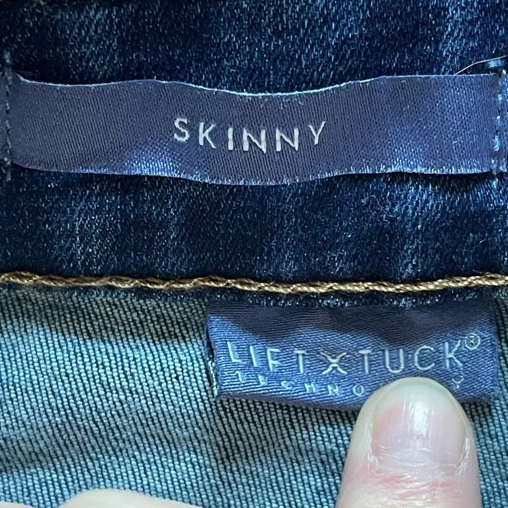 NYDJ LIFT & TUCK TECHNOLOGY MEDIUM  WASH SKINNY JEAN SZ 4